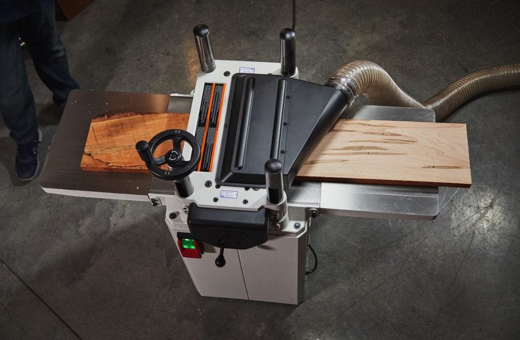 JET 15-inch planer top down view