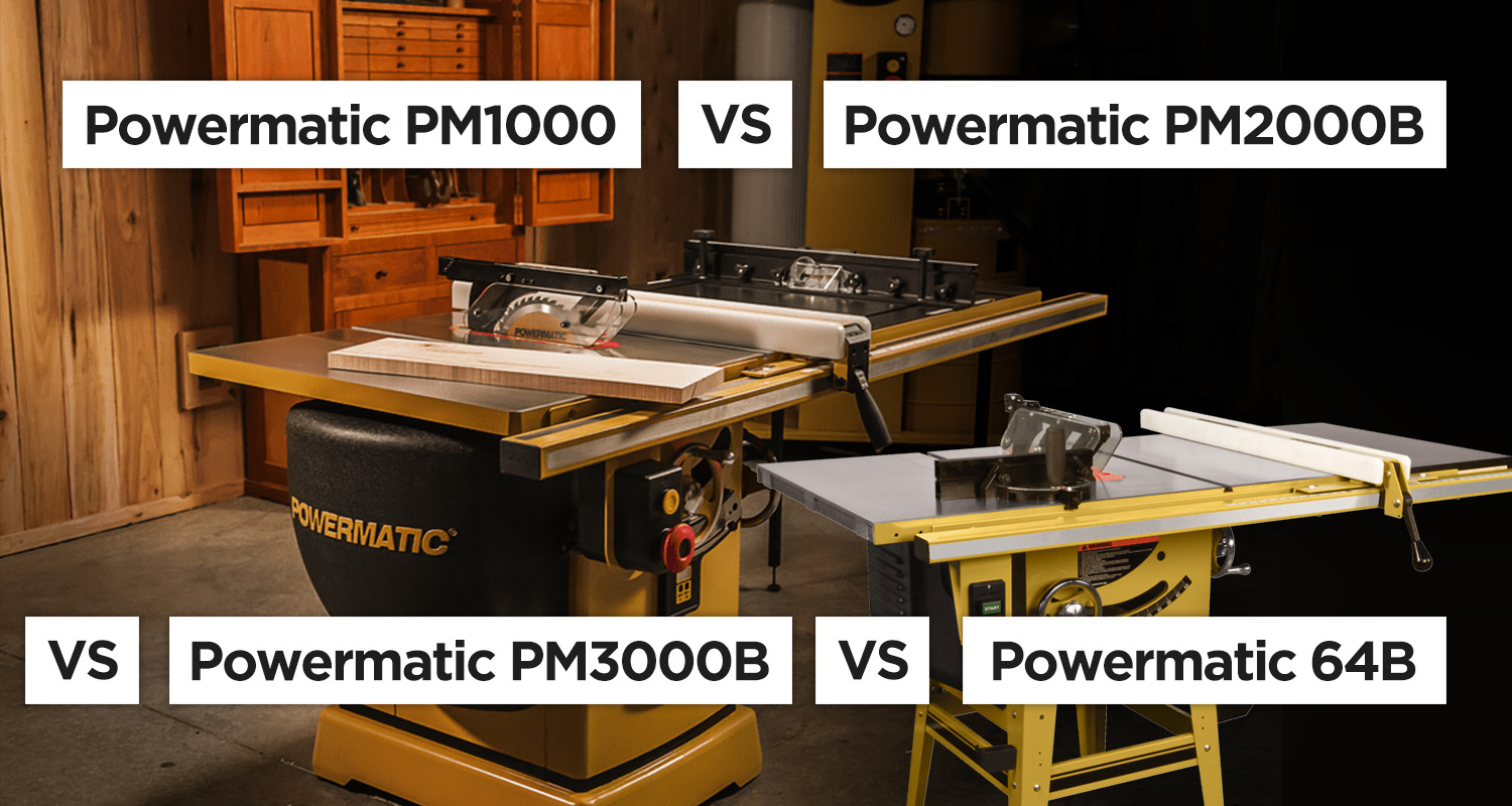 Powermatic Table Saw Guide – All models compared