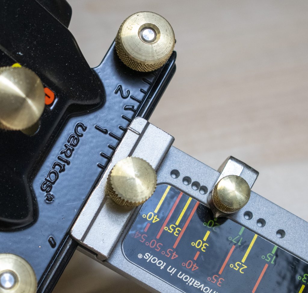 Setting plane width of Veritas Mk II Honing Guide 