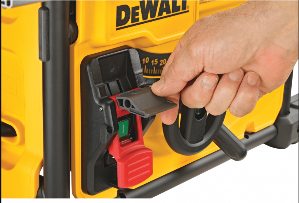 DeWalt DWE7485 Table Saw Safety Lock