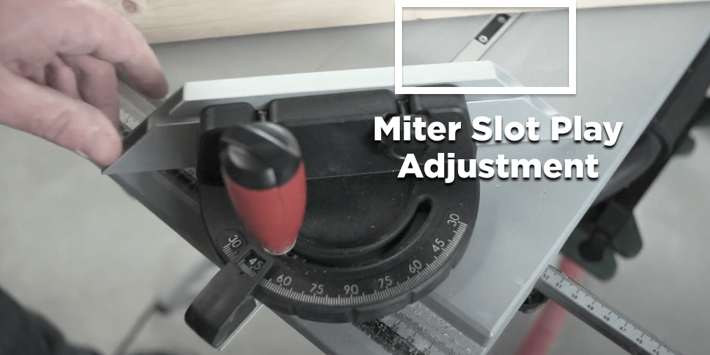 TS 254 M Miter Slot Play Adjustment