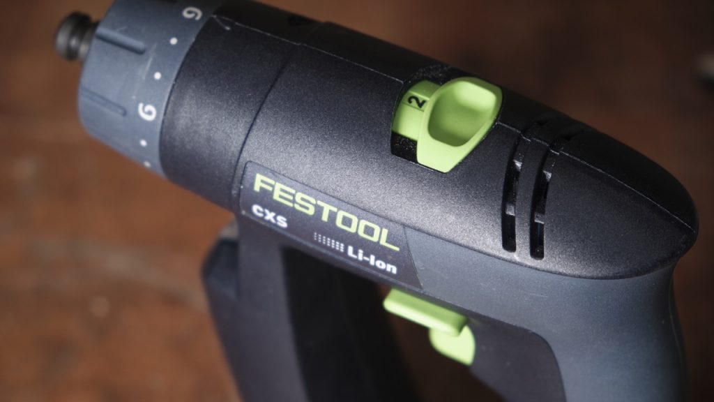 Festool CXS close up speed control
